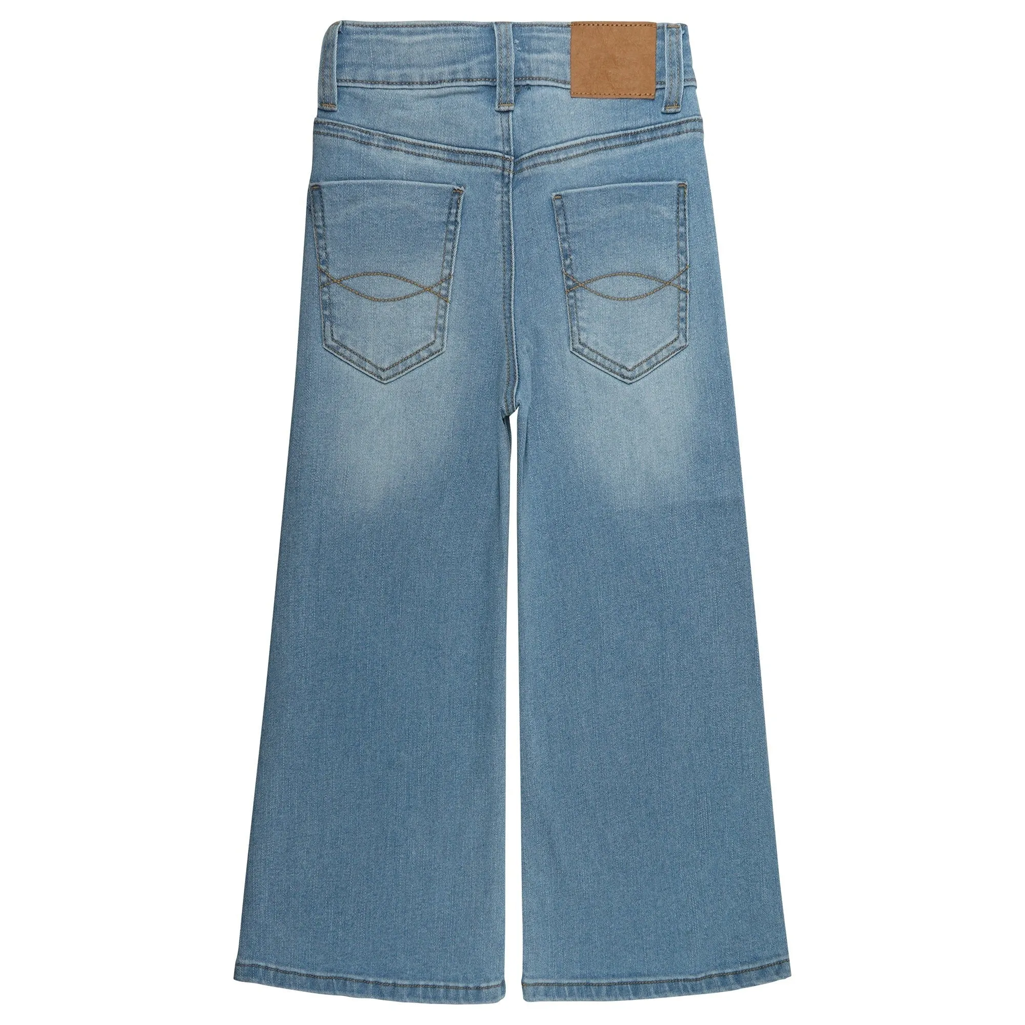 Girls High Stretch Wide Leg Jeans Pants